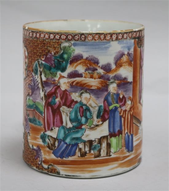 A Chinese export Mandarin mug